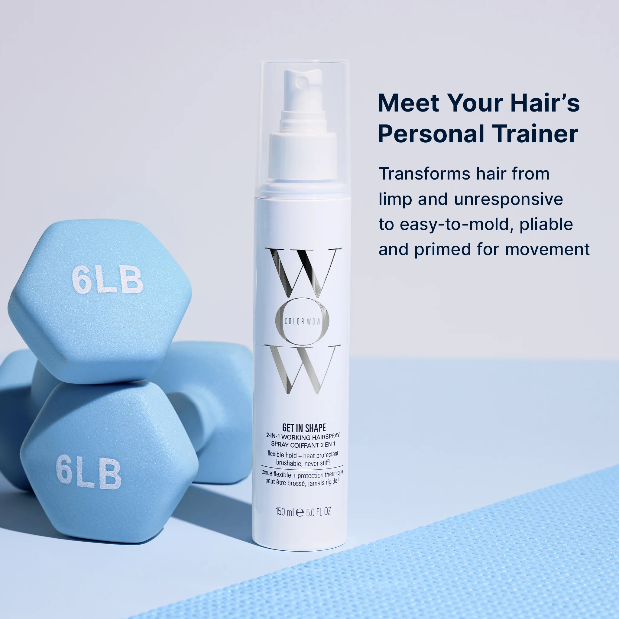 Get In Shape 2-in-1 Working Hairspray with Heat Protection - Image 3